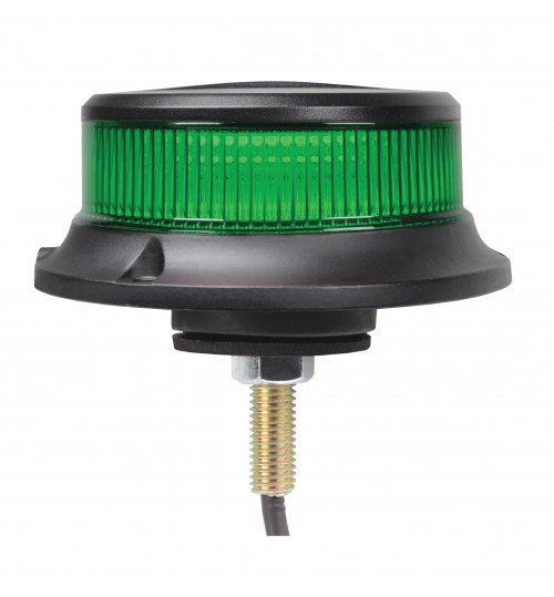 Green Low Profile R65 Single Bolt LED Beacon  AMB924G